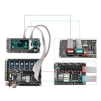 Vista 2 de FYSETC V2.1 RGB Mini 12864 Pantalla LCD gráfica Voro Prussa Smart Display Controller Board Soporta Marliin DIY Tarjeta SD con cable para RAMPS 1.4
