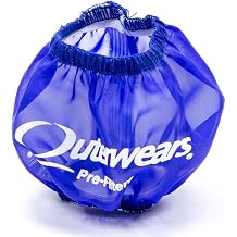 Outerwears Breather Wrap, Pre Filter, 3 in OD, 2-1/2 in Tall, Polyester, Blue, Each