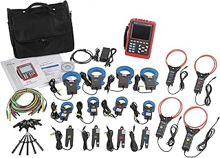 RaeSung ETCR5000 3 Phase Power Quality Analyzer Monitor with Digital 3 Phase Power Analyzer Current Sensors ETCR068B ETCR008B ETCR040B ETCR300F Current Clamps Power Quality and Energy Analyzer