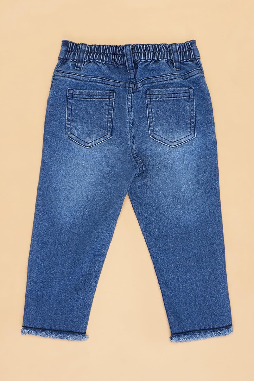 Pantaloons Baby Girls Blue Jeans Regular Fit,Blue Aster,9-12 M 3
