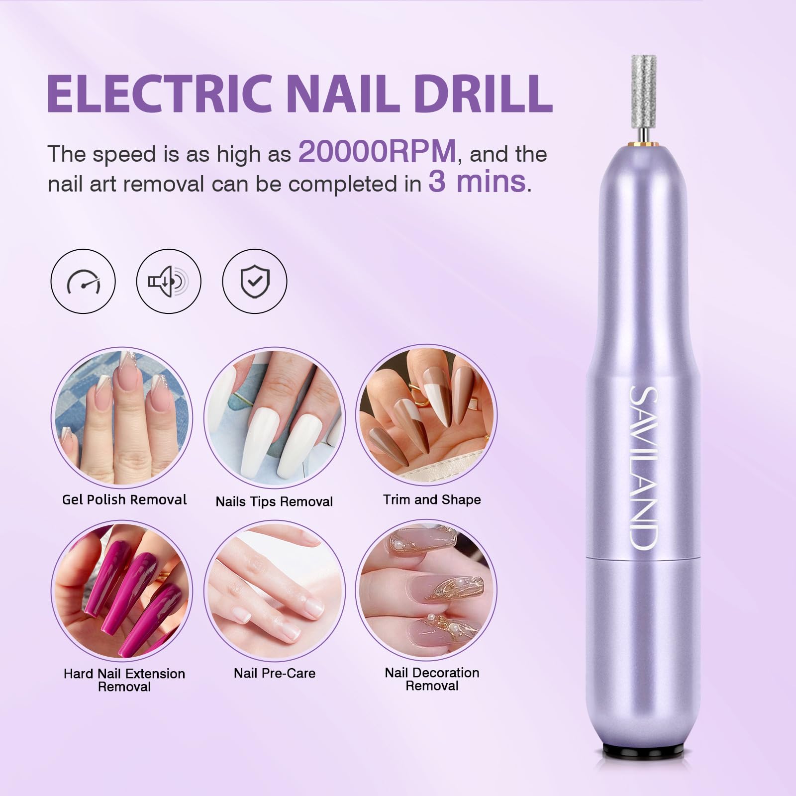 SAVILAND Gel Nail Kit – 500PCS Nails Tips and Glue Gel Kit with