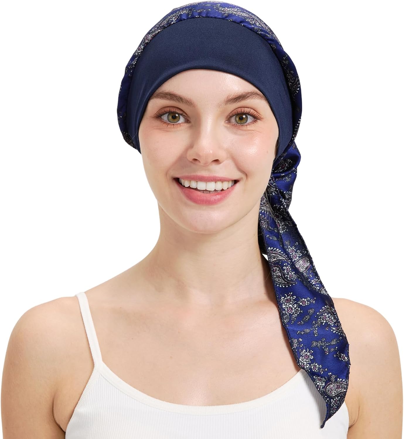 FADACHY Chemo Headwear for Women,Chemo Caps Lightweight for Summer with Head Scarf,Silky Soft Hair Turbans Fashion - Image 8