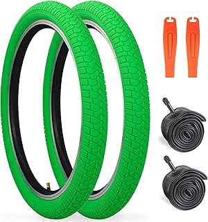MAKELEN Kids Bike Tire 2 Tires and 2 Tubes 20x2.125 (57-406) Folding Tire for Kids Bikes Compatible Fits Most Kids Bikes