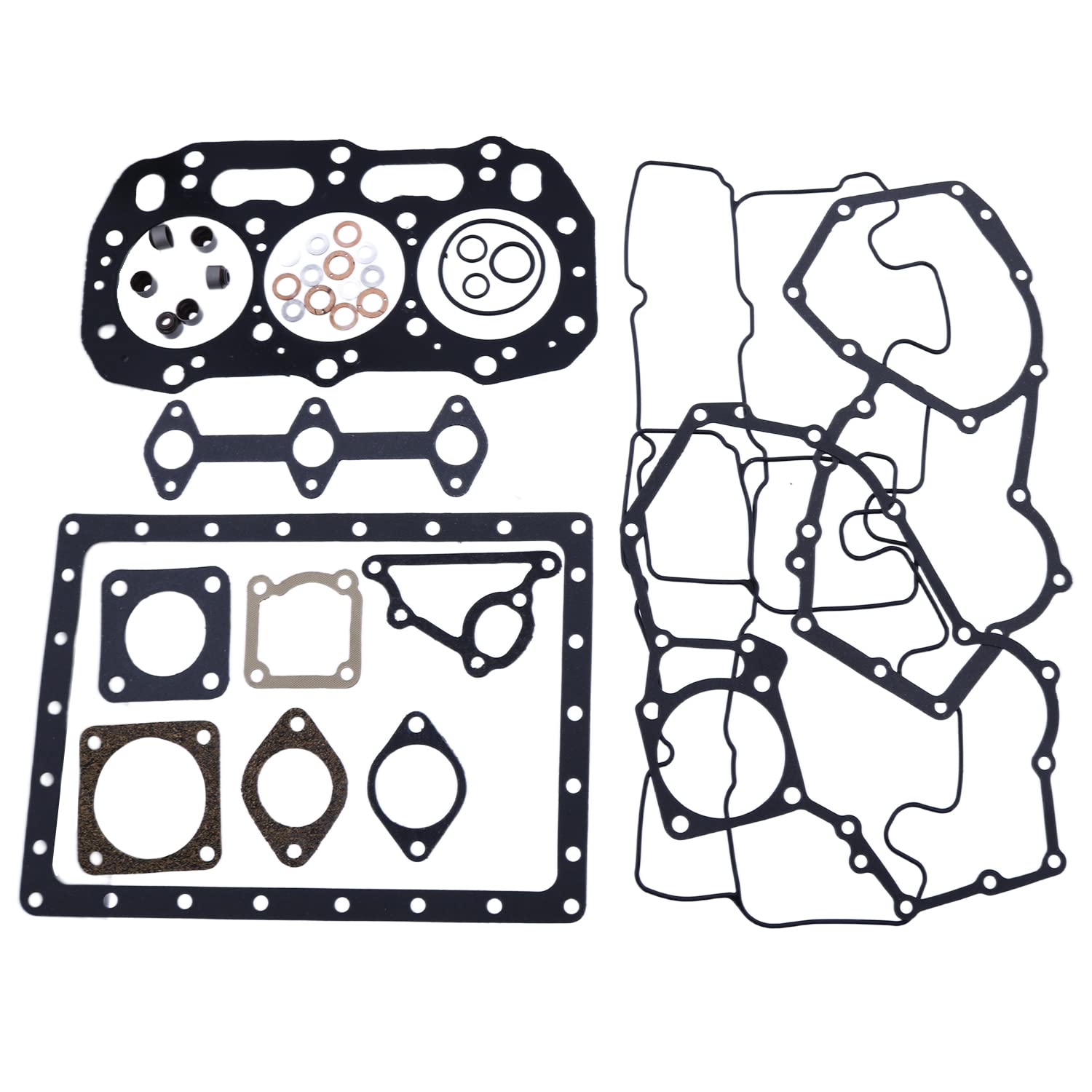 Full Gasket Set U5LC0018 Compatible with Perkins 403A-15 403D-11 403C-11 403C-17 403D-15 Ford New Holland 2030 2035 T1510 T2210 TC30 TC33 Shibaura N843 Shibaura N843L 3 Cylinder