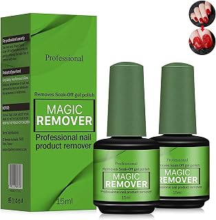 Quitaesmalte de uñas, 15 ml, quitaesmalte rápido, eficaz y productos de esmalte de uñas, CnH529 (verde, 3,1 x 6,8)