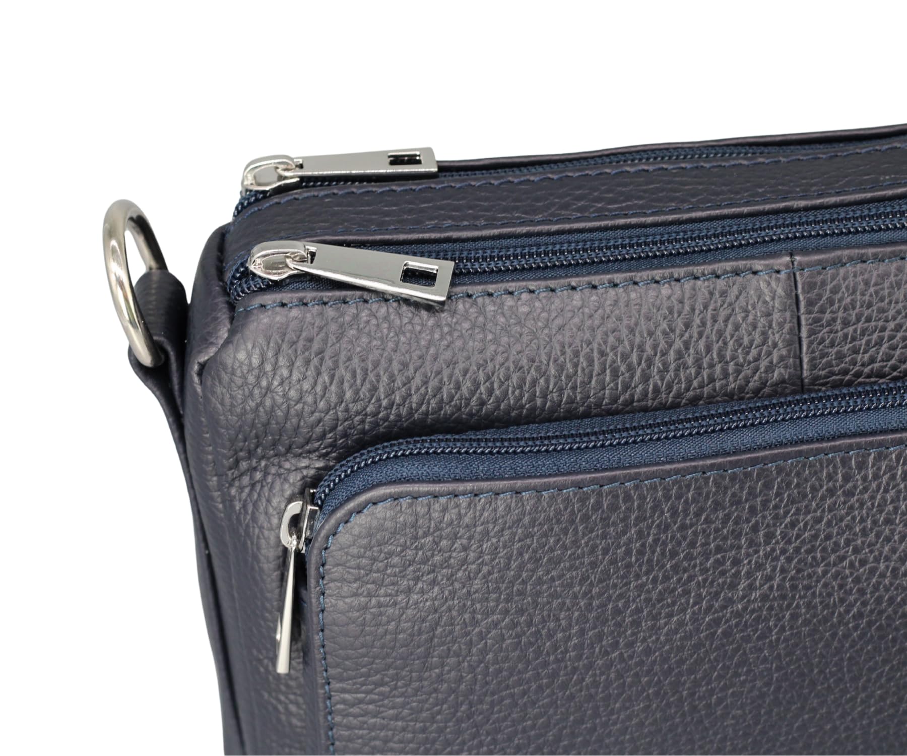 Brise Art PALMA Damen Umhängetasche Echtleder Handgefertigt Crossbody Bag | Damen Schultertasche mit verstellbarem Ledergurt, Echtes Leder, 5 Fächer, Wasserabweisend, Made in Italy