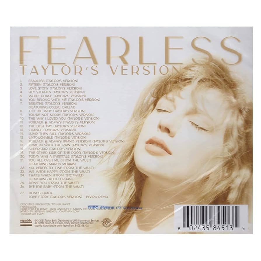 Taylor Swift Fearless ポスター Amazon.co.jp: Fearless (Taylor's Version)(Includes