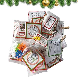 Elf Kit 24 Days of Christmas, Fun Elf Activities Elf Props, 2023 Elf Kit 12/24 Days of X mas,X mas Countdown Elf Toys Cartoon Box Gift,X mas Countdown Gift, X mas Elf Kit, Fun Elf Activities,elf Props