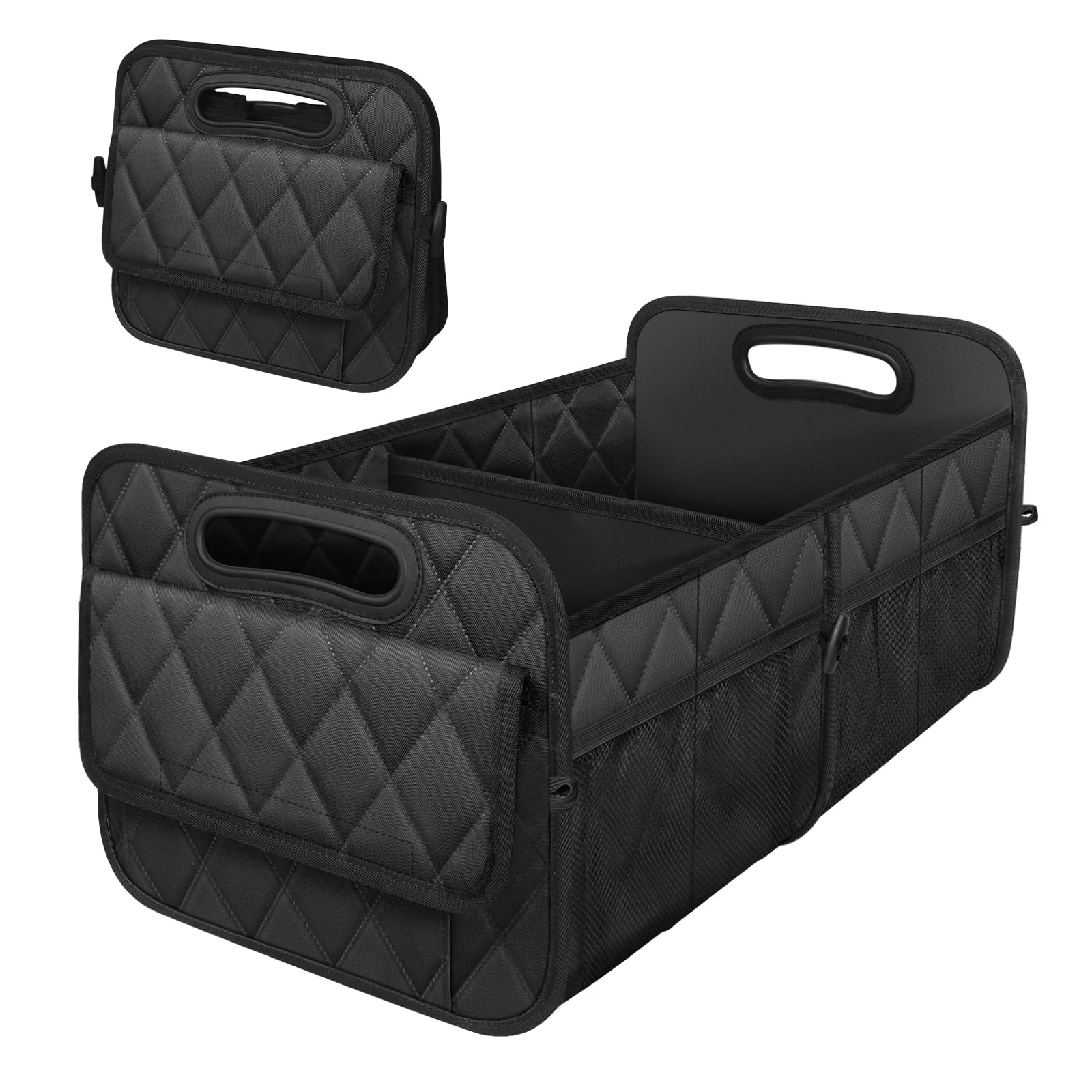 Photo 1 of Deosk Car Trunk Organizer - 50L, Waterproof Polyester, Black