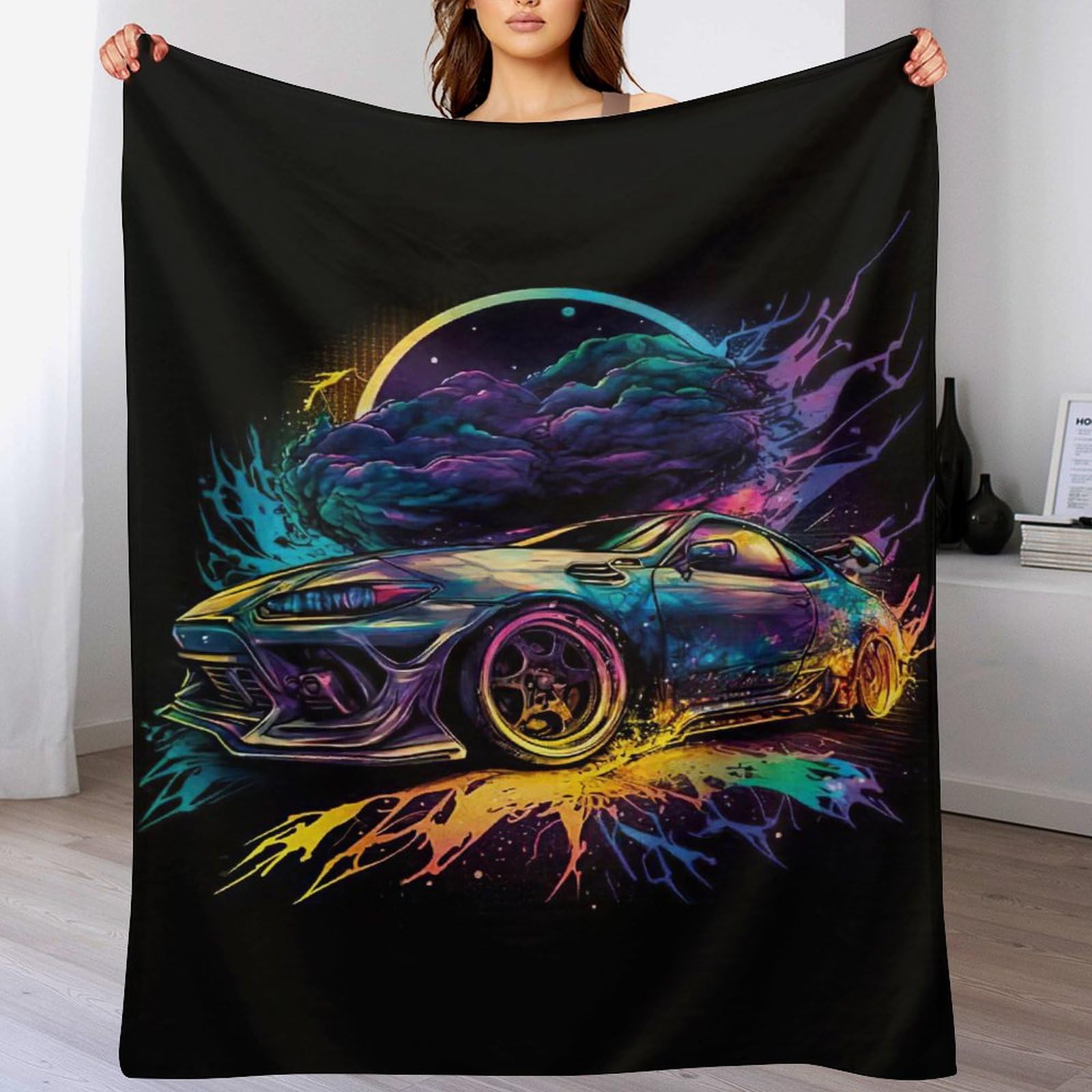Couverture voiture de course légère pour stopper les frissons de votre enfant