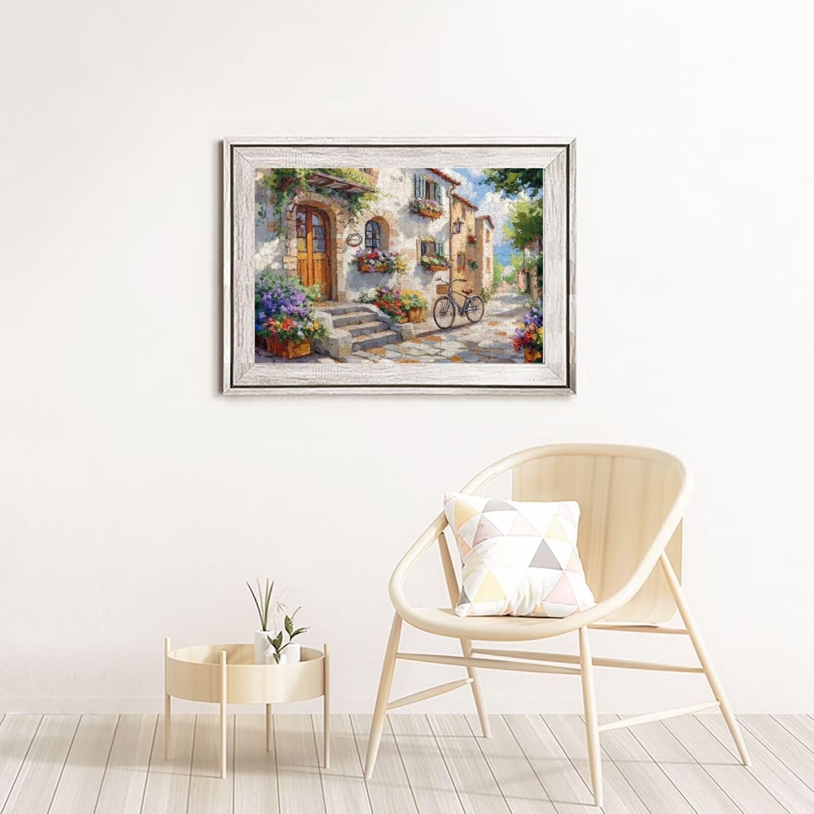 Puzzles Paisaje 1000 Adultos, Puzzle Italia con Cajas y Cartel, Juego Clásico de Puzzle Arte para Entretenimiento Adultos, Regalos de Decoración del Hogar para Pasatiempos Creativos de Mujeres 2T-836
