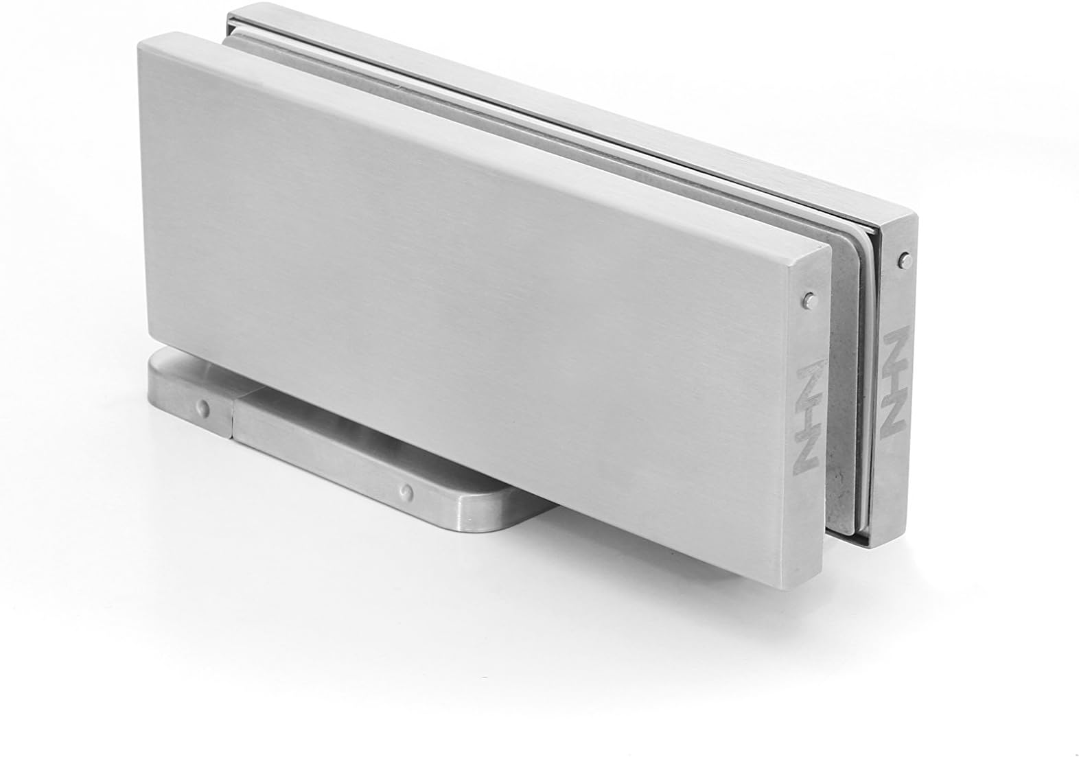 NHN Model: PDC100 (Non-Hold Open Type) Satin Stainless Finish - Hydraulic Self Closing Pivot Door Closer for Glass Door (Patch Fitting), No Digging on Floor