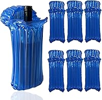 Vista 12 de Bolsas de viaje de vino para botellas de vino de avión, bolsas protectoras de botellas de vino reutilizables negras con bomba infladora gratis, 10