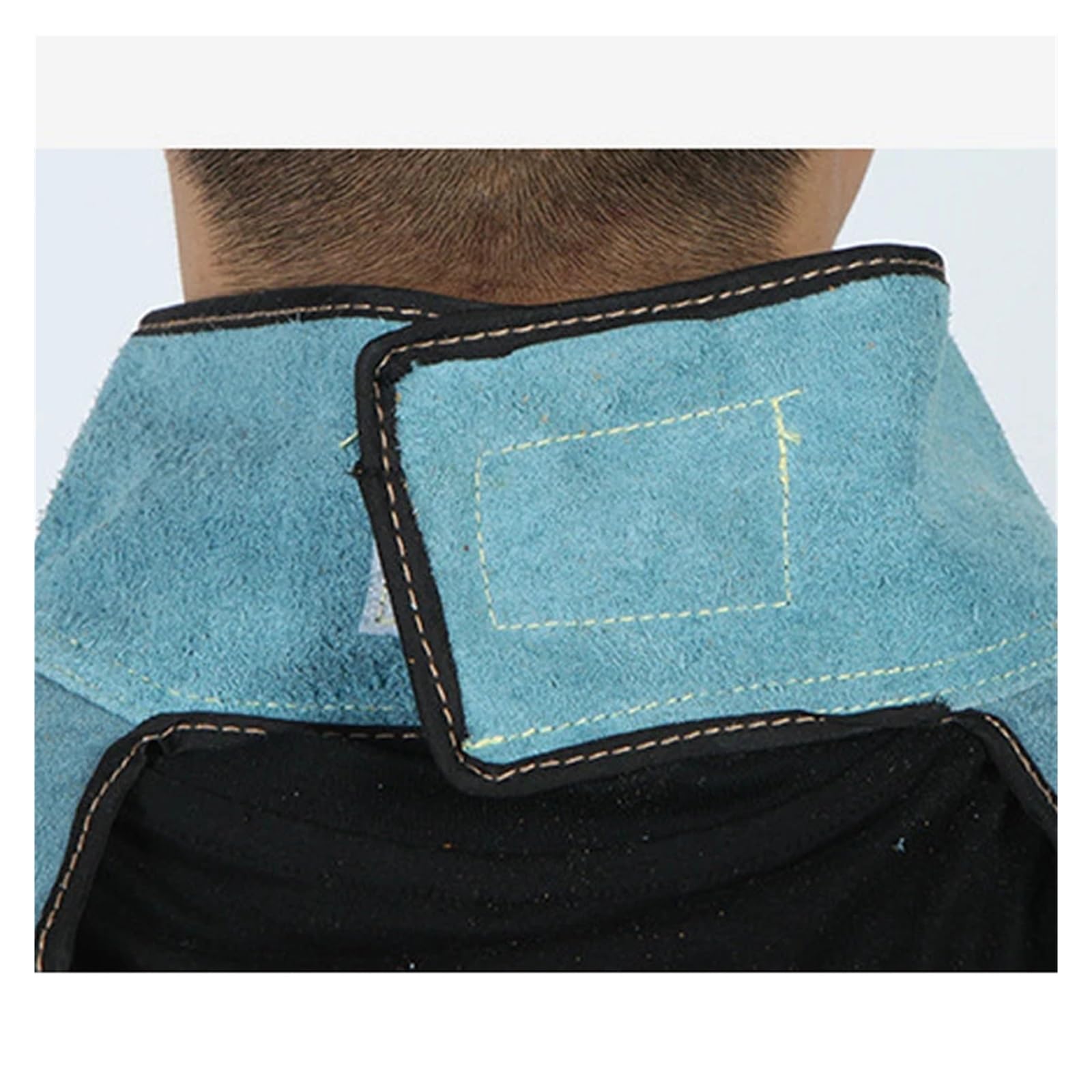 High-Necked Cowhide Welded Anti-Wear Long Sleeves Heat-Insulating Flame-Retardant High-Temperature-Resistant Thickened Work Apro