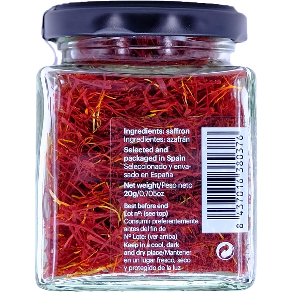 DAMUNE Zafferano Premium in Pistilli Mediterranean - Categoria I Superiore - 20g con Mortaio