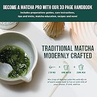 Vista 5 de Jade Leaf Matcha - Juego de inicio tradicional - El juego de regalo japonés Matcha incluye: batidor de bambú (Chasen), pala (Chashaku), tamiz