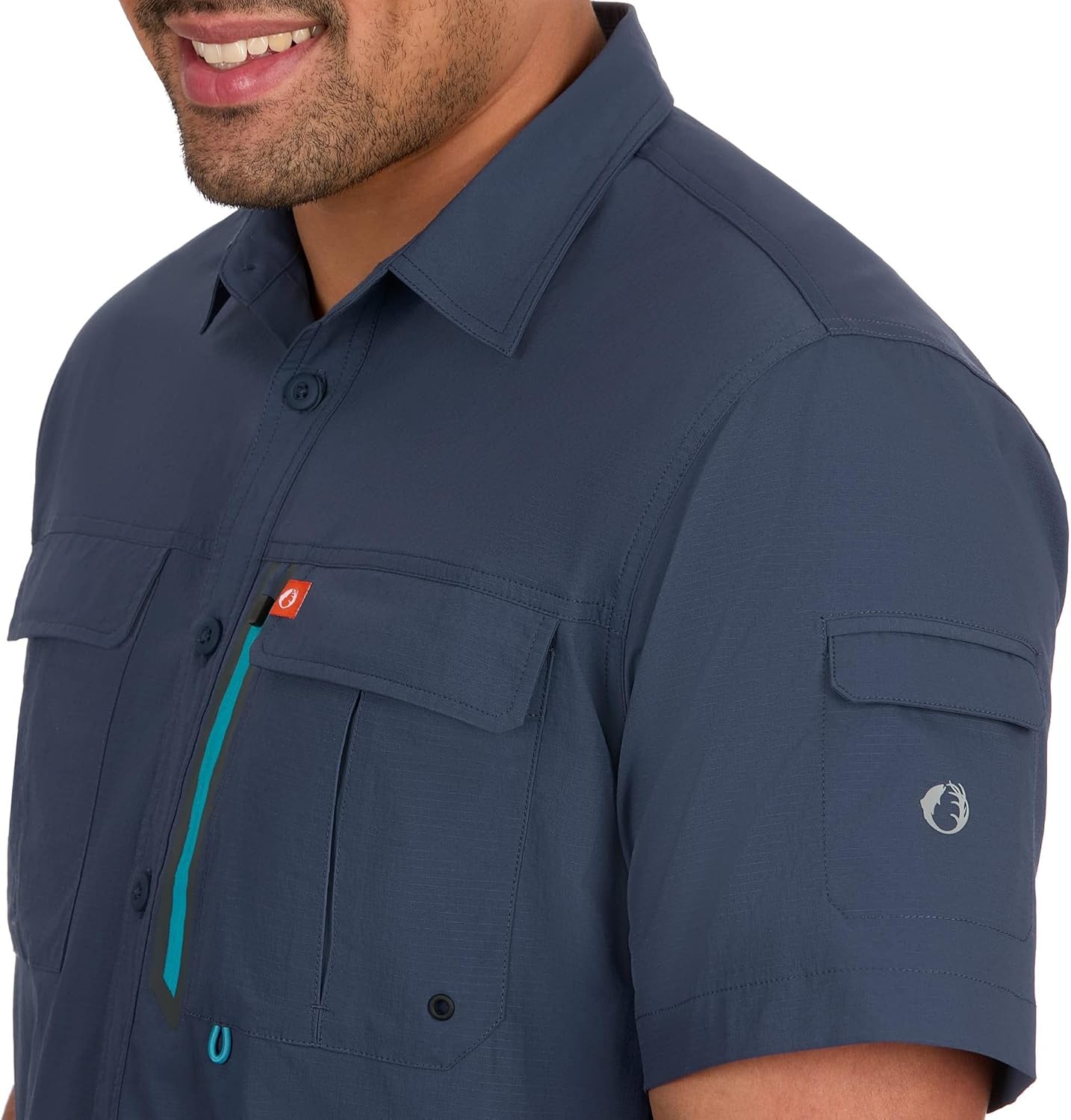 The American Outdoorsman Short Sleeve Blackfoot River Ultimate Fishing Shirt for Men - Image 6