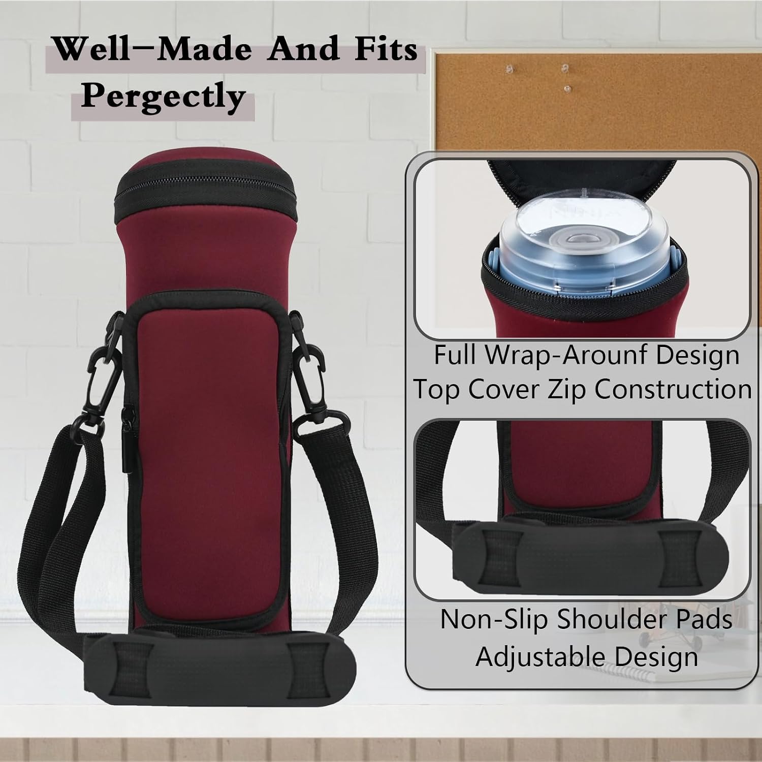 Portable Blender Storage Bag Sleeve for Nj Blast Portable Blender with Shoulder Strap and Accessory Pocket compatible with BC151NV/BC151BK/BC51NV/BC151CR/BC151EM 18oz Blast Blender