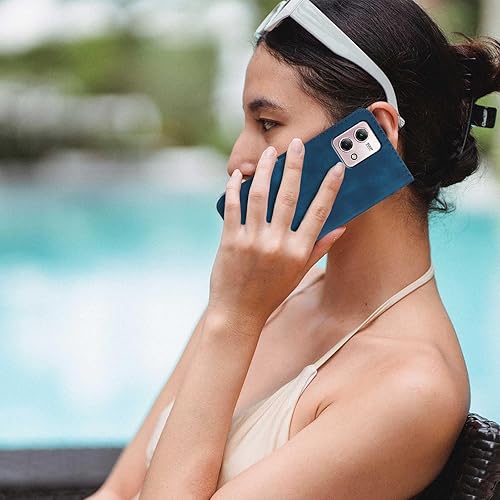 Miniatura 5 de JHWVVTF Funda protectora para Moto G Stylus 5G 2023 con función atril, correa para muñeca, cierre magnético, a prueba de golpes, para Moto G Stylus