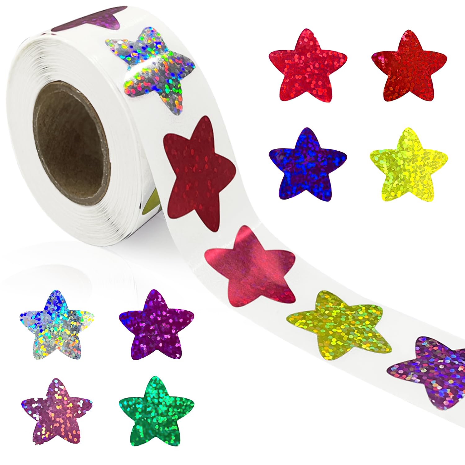 500 hojas de pegatinas de estrellas doradas, pegatinas de estrellas, pegatinas de estrellas para tabla de recompensas, pegatinas de recompensa para decoración de tarjetas de álbumes de recortes DIY