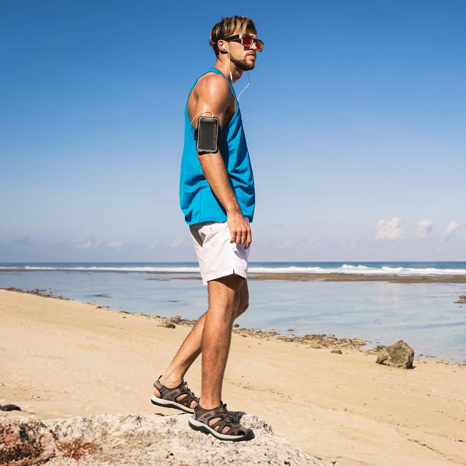 DREAM PAIRS Men's Sandals Hiking Water Sport Athletic Beach Outdoor Comfortable Casual Closed Toe Summer Sandal Shoes - Image 8