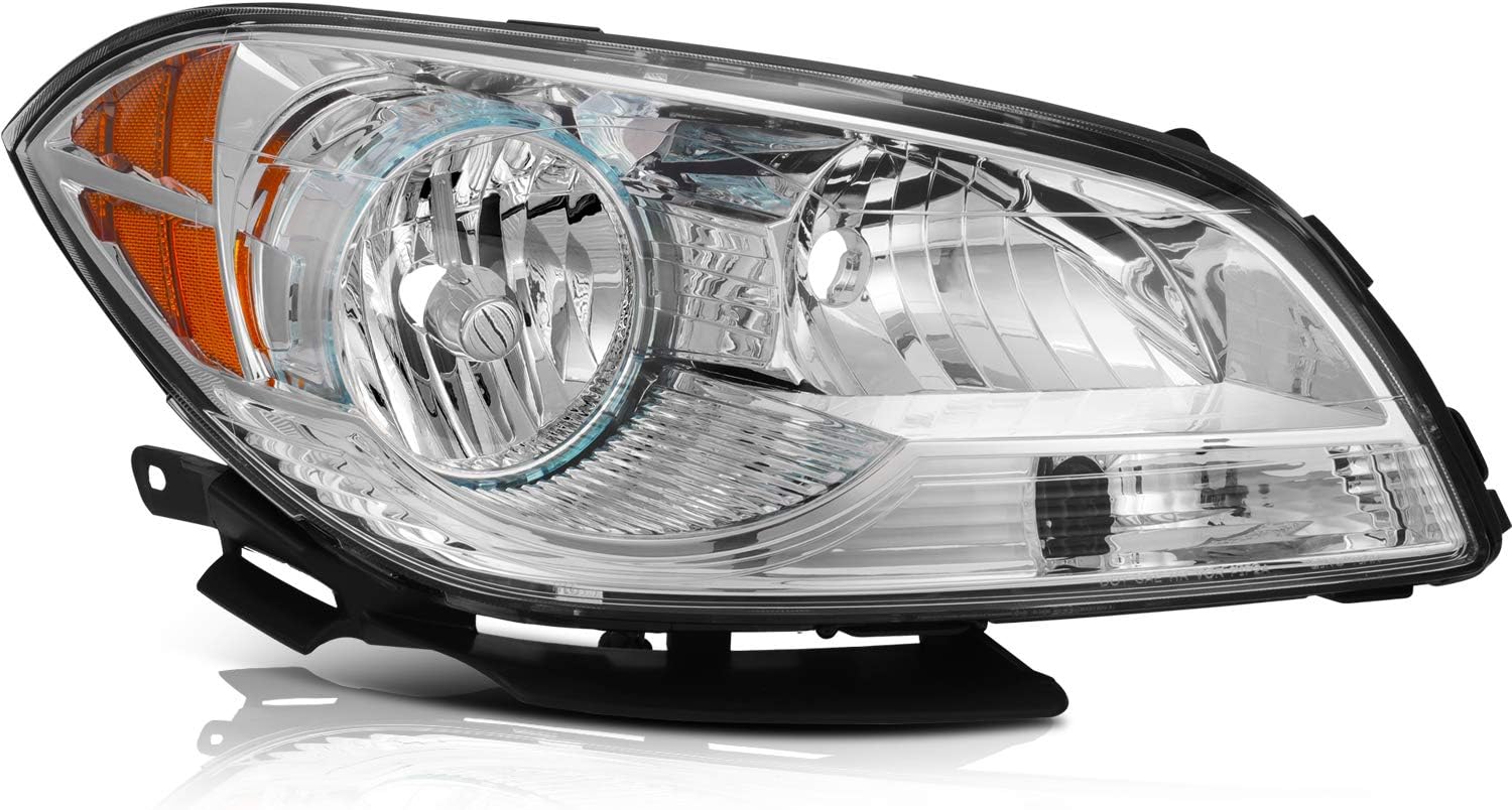 ECCPP Headlight Assembly For Chevrolet For Malibu 2008-2012 Driver and Passenger Side Headlamps
