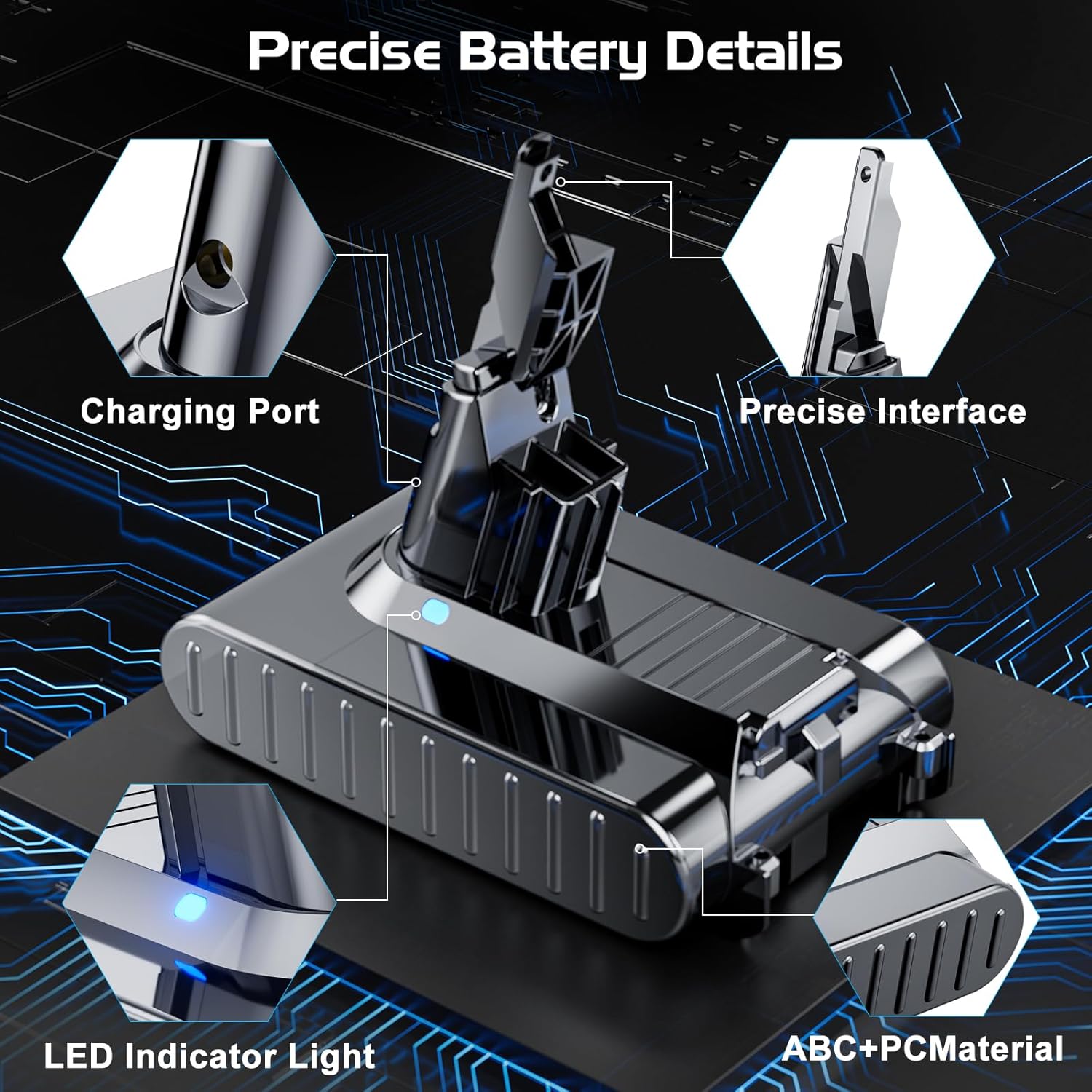 Upgraded 10.0Ah 21.6V 229687 Battery Replacement for Dyson V7 Battery(Not for V6 V8 V10) Compatible with 225403 SV11 V7 Animal/Motorhead/Absolute/Fluffy/Trigger/Allergy Handheld Vacuum Cleaners