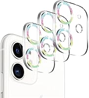 Vista 15 de 3 Pack Tempered Glass Camera Lens Protector for iPhone 12 6.1", Ultra HD, 9H Hardness, Anti-Scratch, Case Friendly, Easy to Install