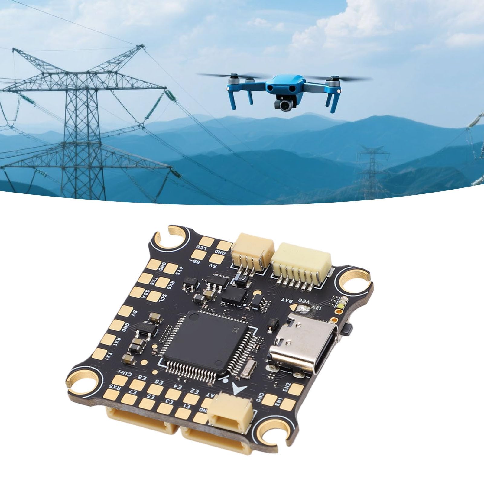 Tangxi 30,5x30,5 Mm STM32F405RGT6 Główny Kontroler Lotu ESC dla Dronów Wyścigowych o Dużym Obciążeniu