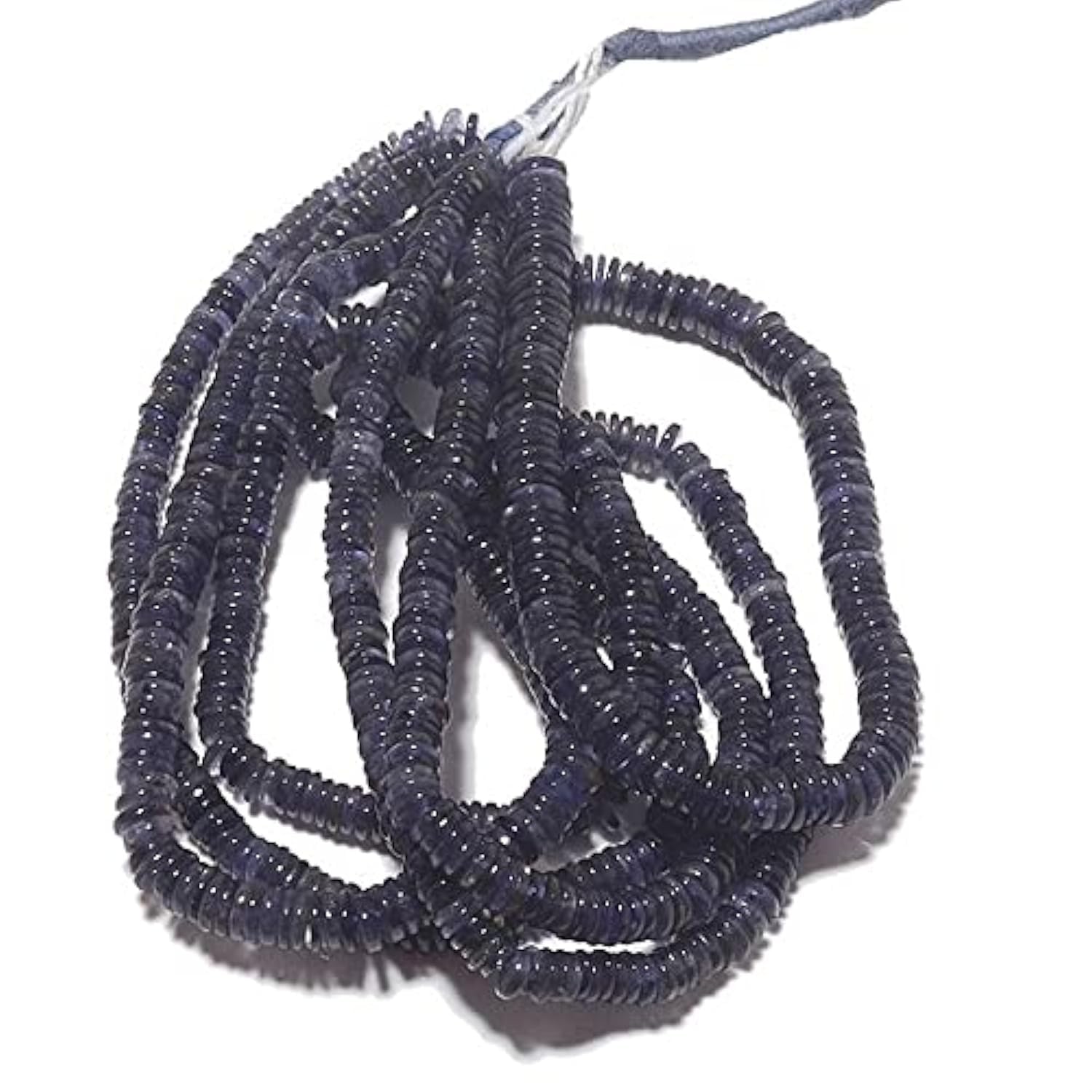 Perles iolite 6mm heishi pour créer vos colliers bohèmes et bracelets d'été