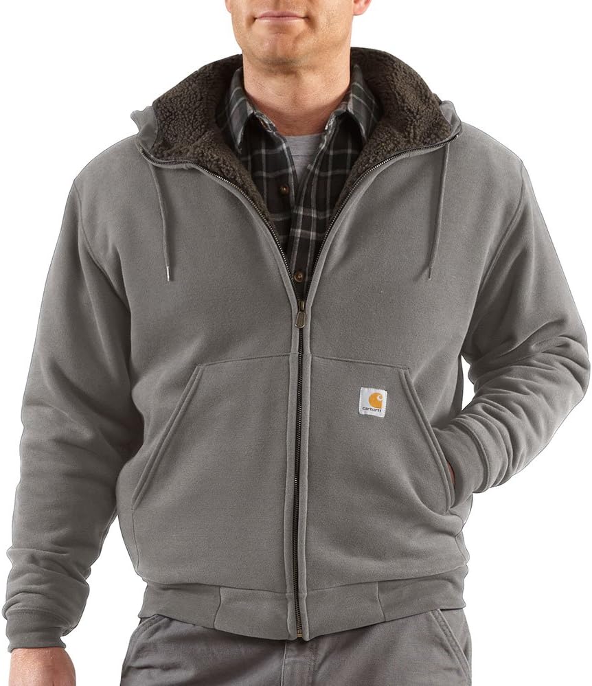 Carhartt Men's Collinston Brushed Fleece Sherpa Lined Sweatshirt