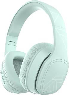 PowerLocus P7 Bluetooth Kopfhörer Over Ear, Faltbare Headphones, Kabellose Kopfhörer mit Bass-Modi, Hi-Fi Stereo mit Freisprechfunktion, USB-C Aufladen und Lang Akkulaufzeit für iPhone/PC/TV
