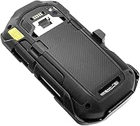 Vista 5 de Funda rígida para escáner para Zebra TC7x TC70 TC72 TC75 escáner de código de barras computadora portátil portátil, con clip de cinturón giratorio