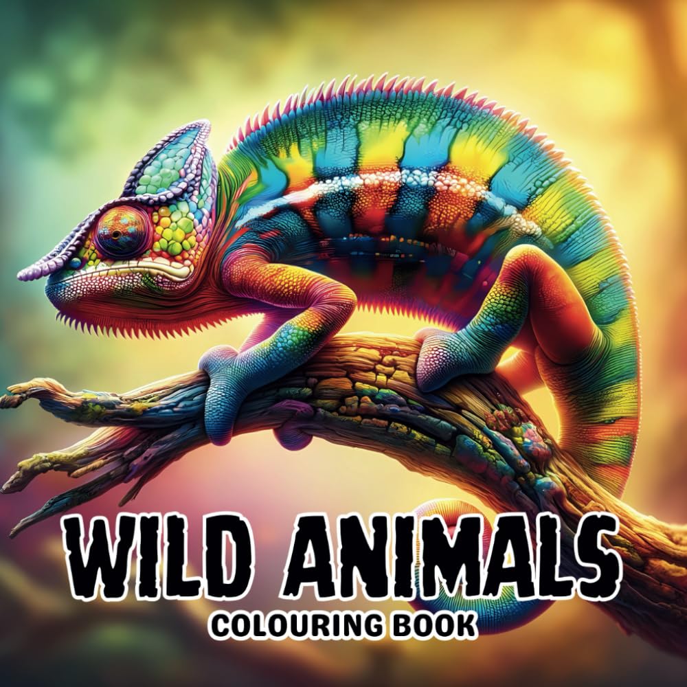 Wild Animals Colouring Book: Includes Mammals, Reptiles, Birds and Fish (Colouring Fun With Colouring Books Series)