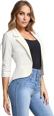 Hybrid & Company Womens High Low Jacket