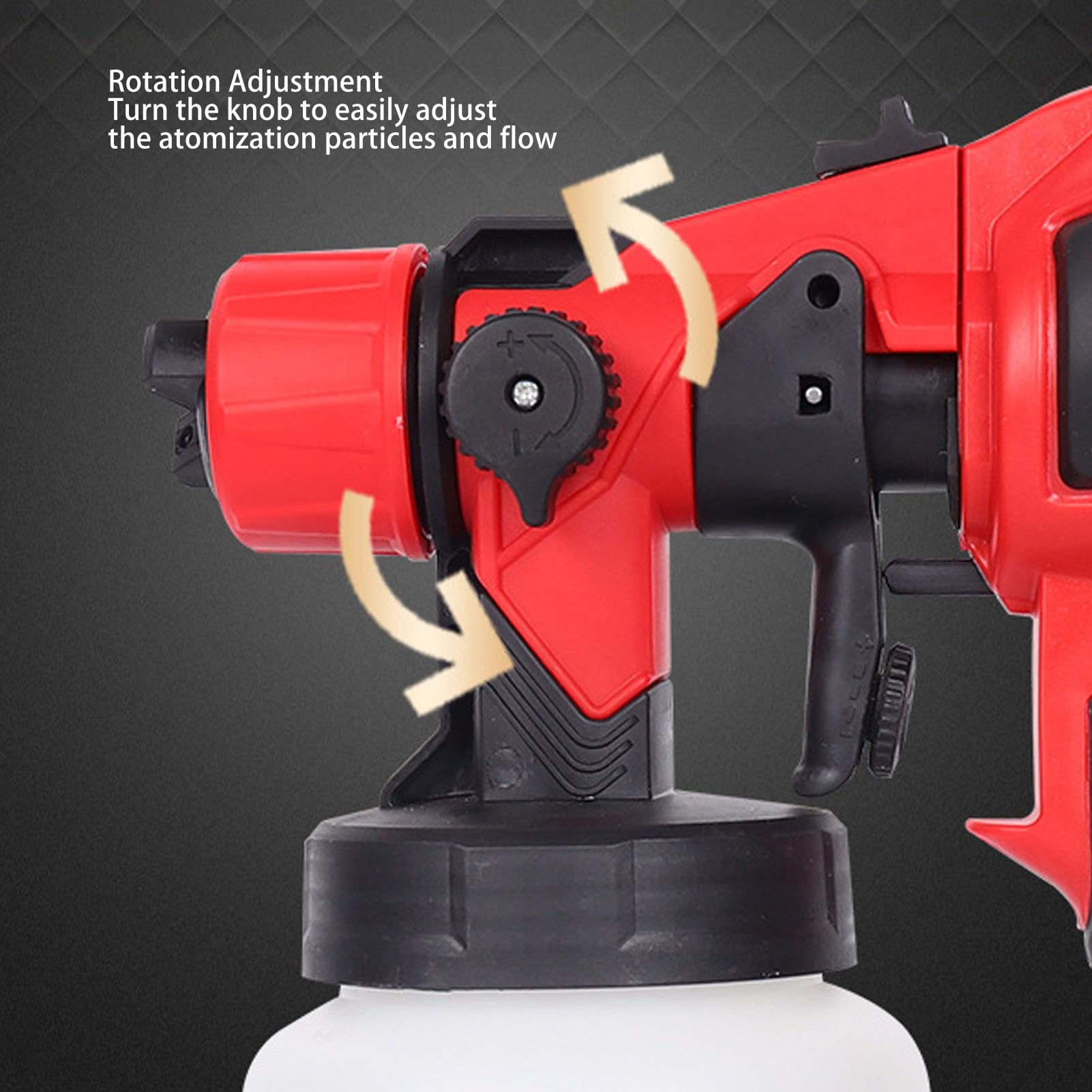 Elektryczny Pistolet Natryskowy Bezprzewodowy Pistolet Do Malowania ABS 900 Ml Zdejmowana Konstrukcja Wysokociśnieniowa 30000 Obr./min Do ścian Mebli, Podłóg i Kolorowania Pojazdów