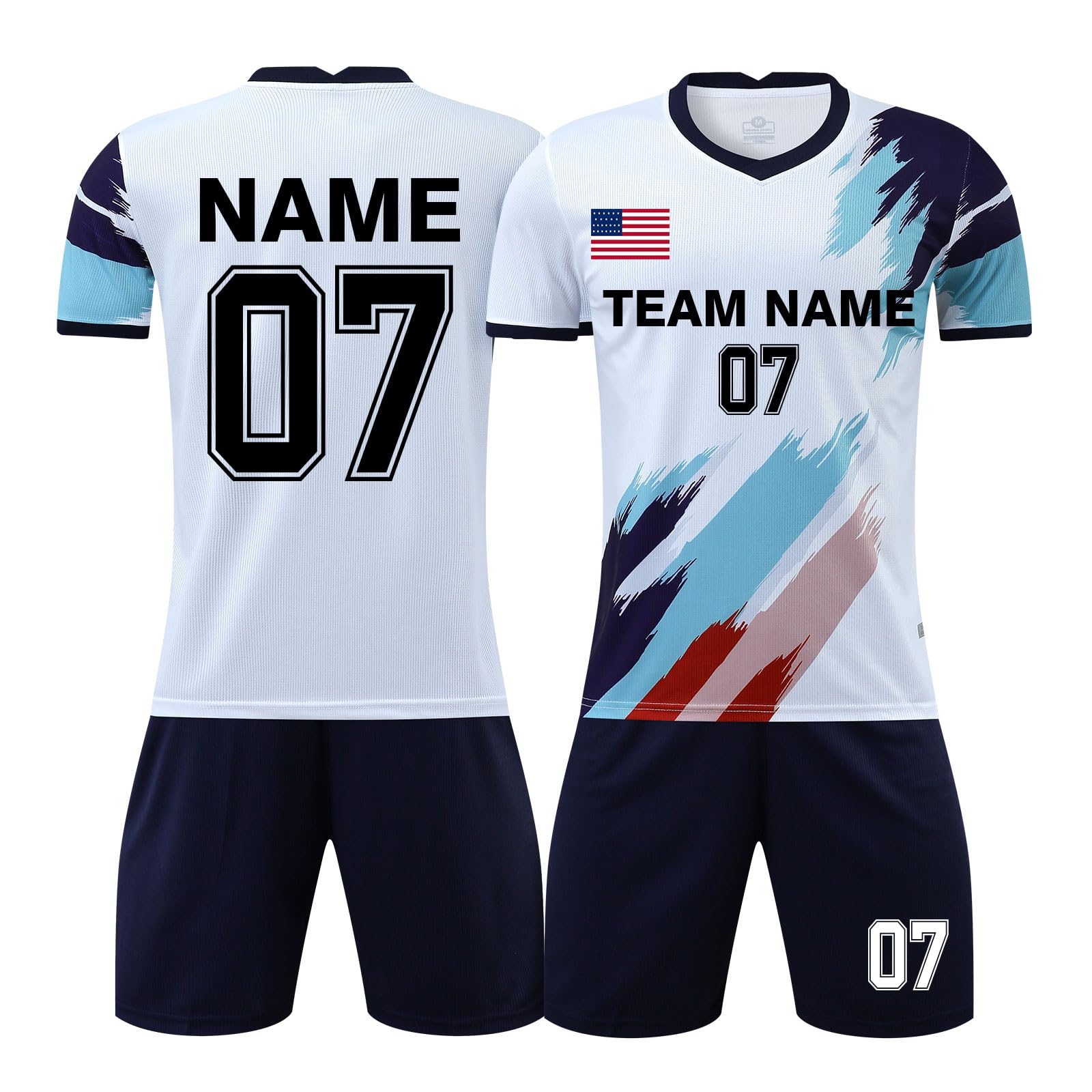 LAIFU Custom Soccer Uniforms Kids Youth Personalized Soccer Jerseys for Men Women Soccer Shirts Shorts Boys Girls Toddler