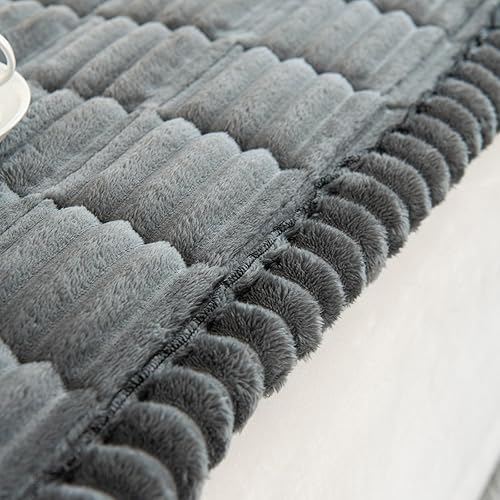 Miniatura 68 de vctops Funda de Sofá a Rayas de Pana Súper Suave Funda de Sofá Seccional Lavable Antideslizante Protector de Muebles para Niños Perros Mascotas, 1