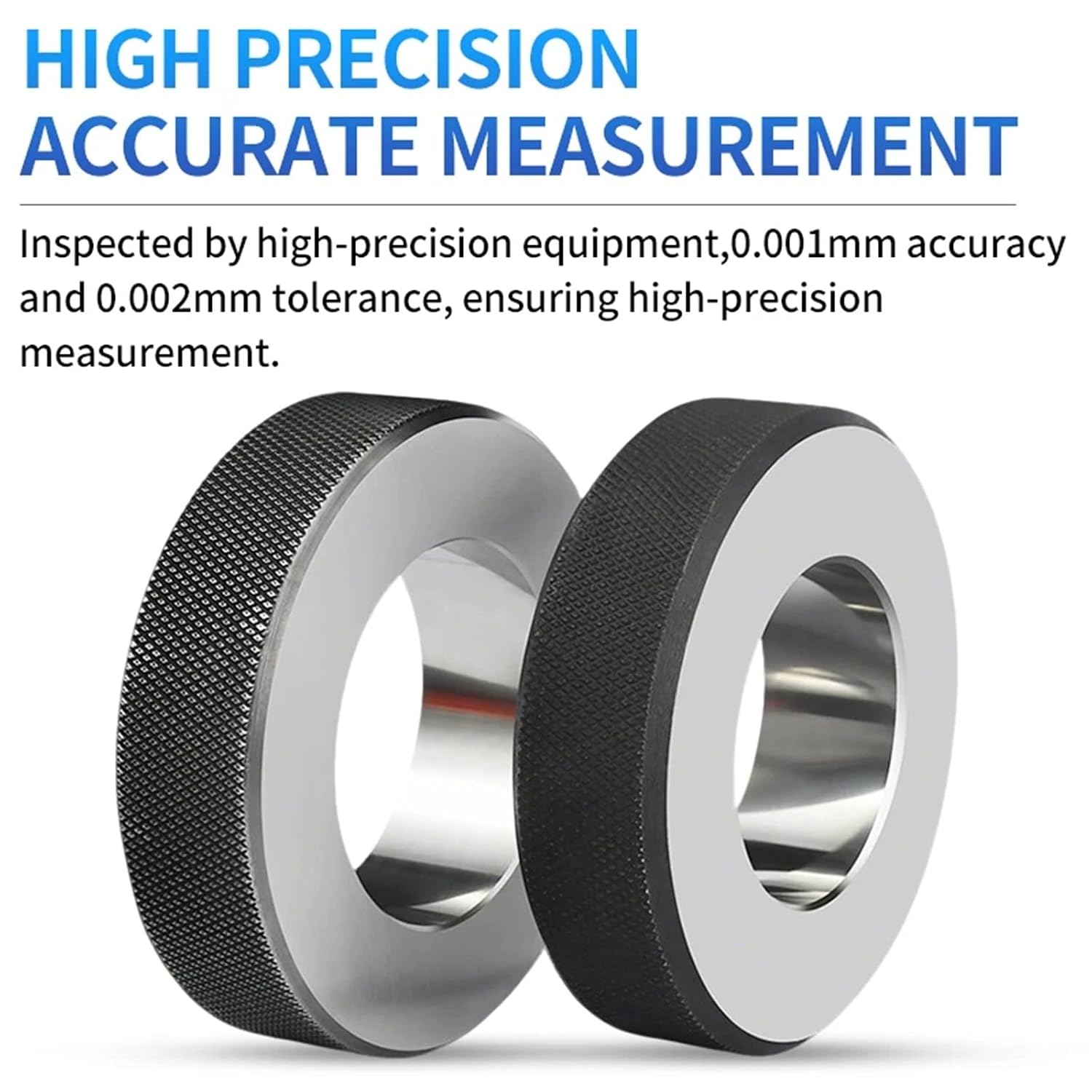 1pcs Φ1-60mm Metric Smooth Ring Gauge Tolerance：±0.002mm Inner Diameter Calibration High-Precision Measure Tool(25mm)