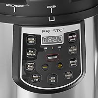 Vista 5 de Presto 02141 6-Quart Electric Pressure Cooker, Black, Silver, Stainless steel