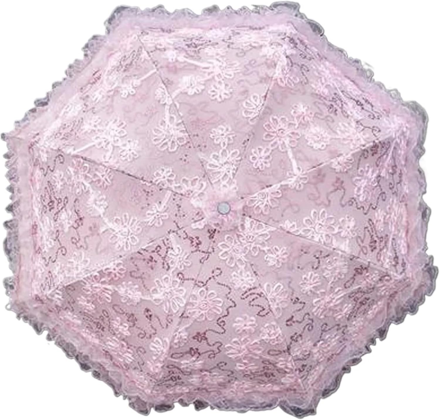 Vintage Luxury Double Layer Lace Flower Sun Parasol Woman Travel Strong Windproof Rainproof UV Rain Umbrella
