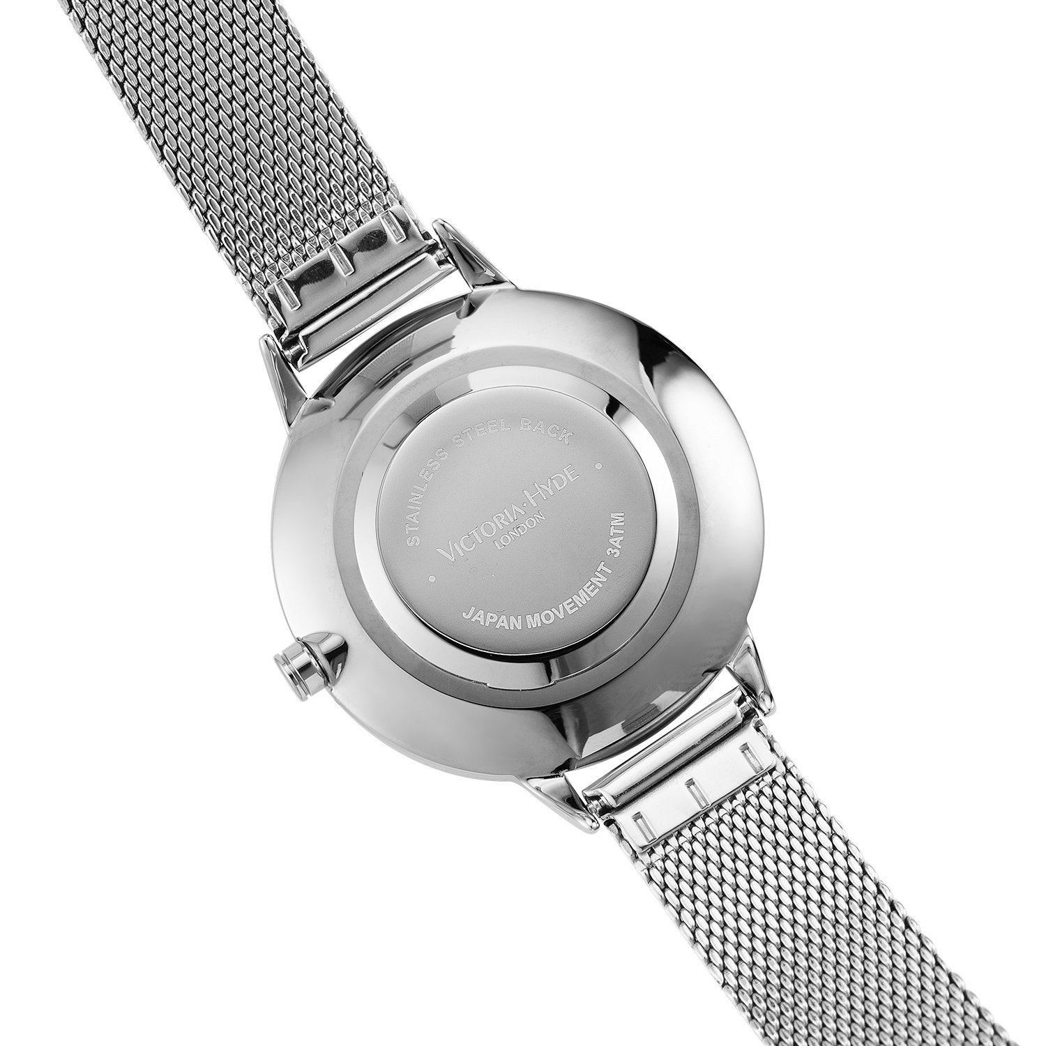 VICTORIA HYDE Orologi da Donna Quarzo Analogico 3D margherita Pelle/Acciaio Inossidabile Strap