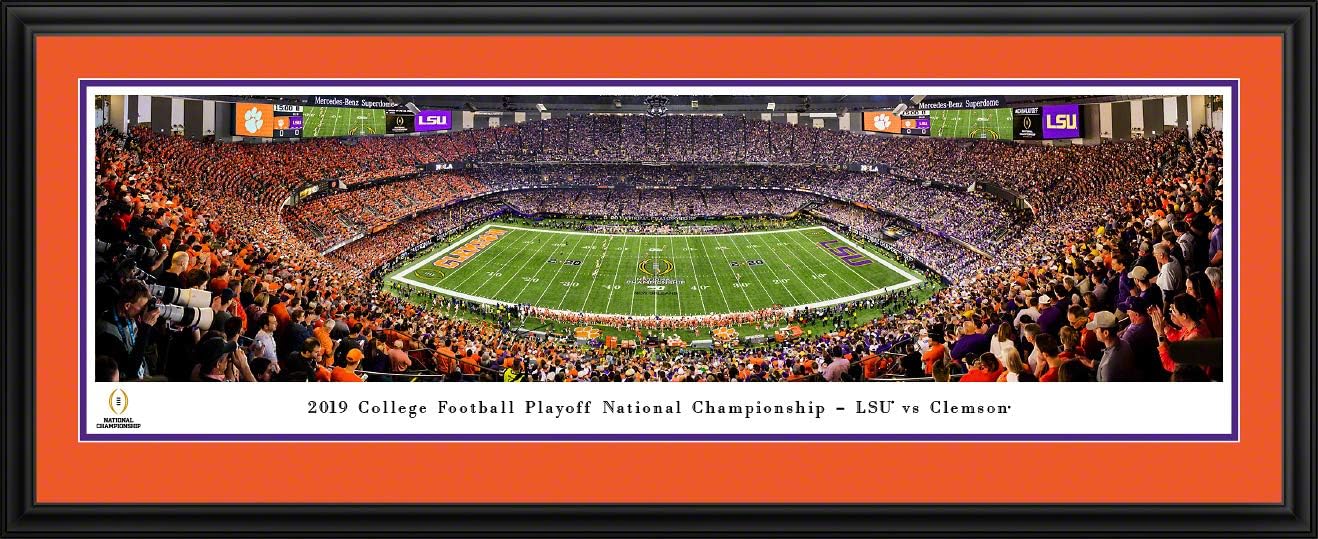 2019 College Football National Championship - LSU vs Clemson - Panoramic Posters and Framed Pictures by Blakeway Panoramas