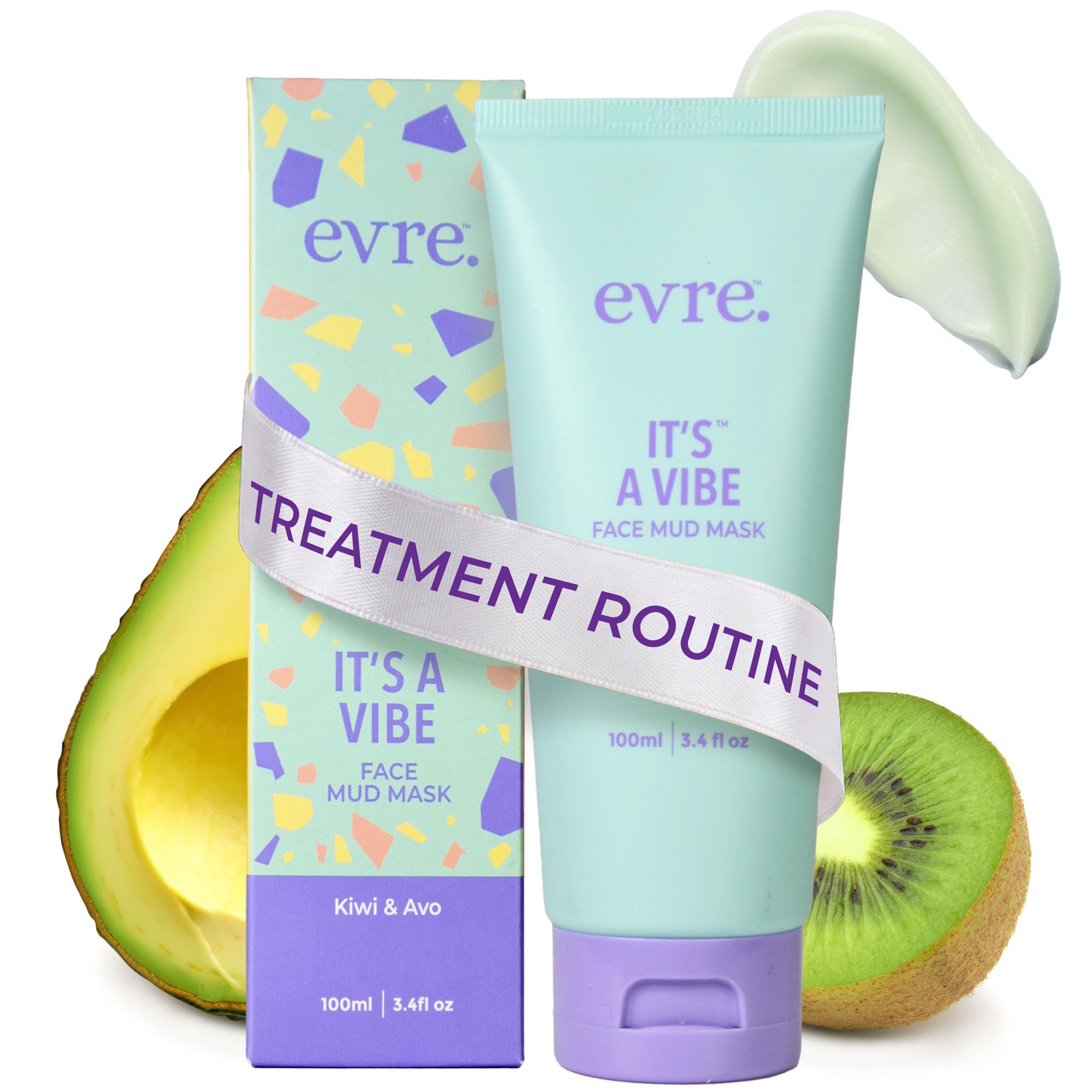 Evre It’s a Vibe Kiwi & Avo Teen Face Clay Mud Mask