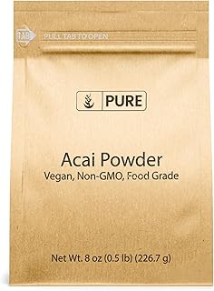PURE ORIGINAL INGREDIENTS Acai Berry Powder (8 oz) Superfood, Vegan, Non-GMO, Gluten-Free
