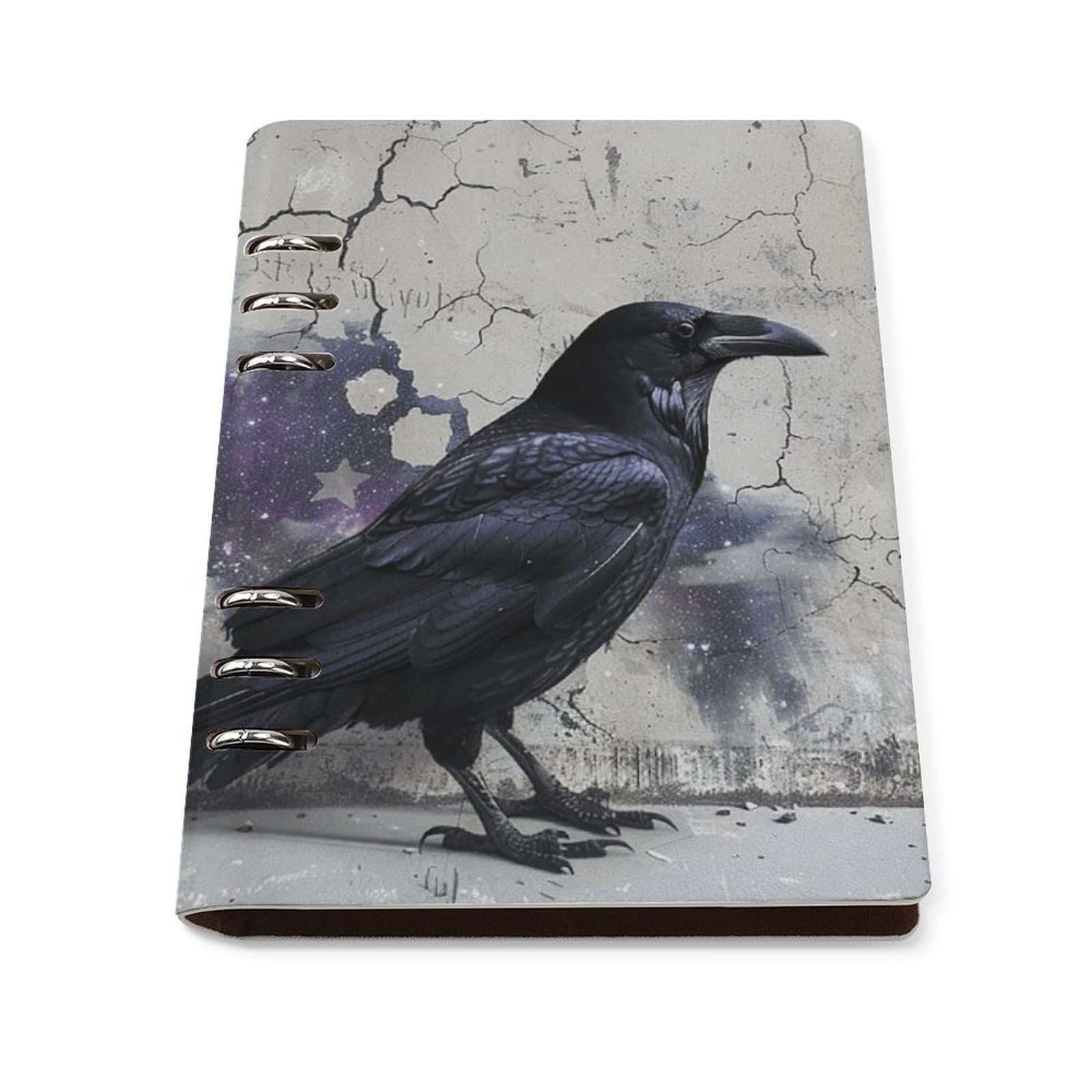 Cuaderno A5 de hojas sueltas rellenable de 6 anillas para organizar y escribir diarios 8