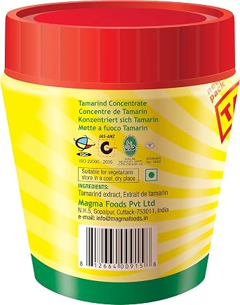 Tamicon Tamarind Concentrate | Tangy & Sour Imli Chutney | South Indian Style Paste | Ideal for Indian Curries, Thai Sauces & Kitchen Recipes | 7.05 Oz (200gm)