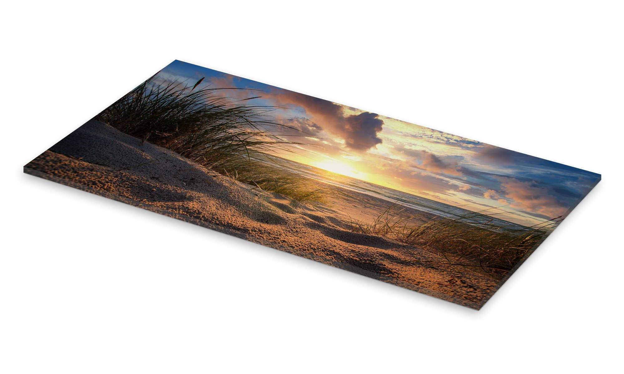 Posterlounge Ostsee-Weststrand Acrylglasbild | 80 x 40 cm von Steffen Gierok Wandbilder Wanddeko
