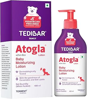 Tedibar Baby Lotion 400Ml | Advance & Intense Body Moisturizing Lotion | Allantoin | Hypoallergenic* | Dermatologically Tested - By Torrent Pharma