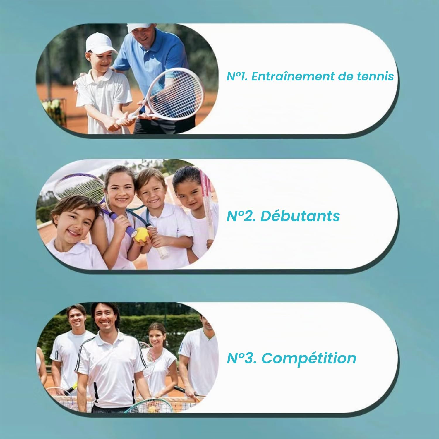 Uniharpa Compteur de Score Portable pour Tennis ITF Certifié 1.9g Affichage Points/Jeux/Sets